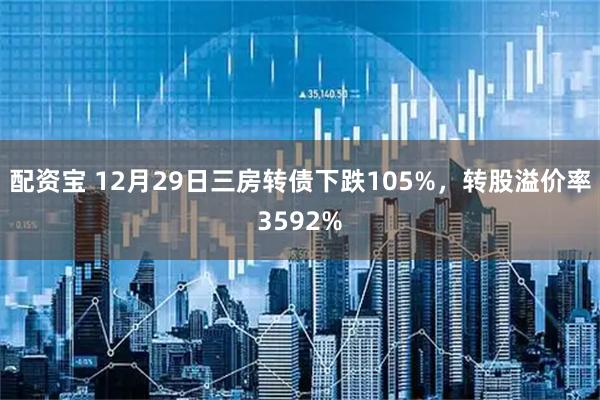 配资宝 12月29日三房转债下跌105%，转股溢价率3592%